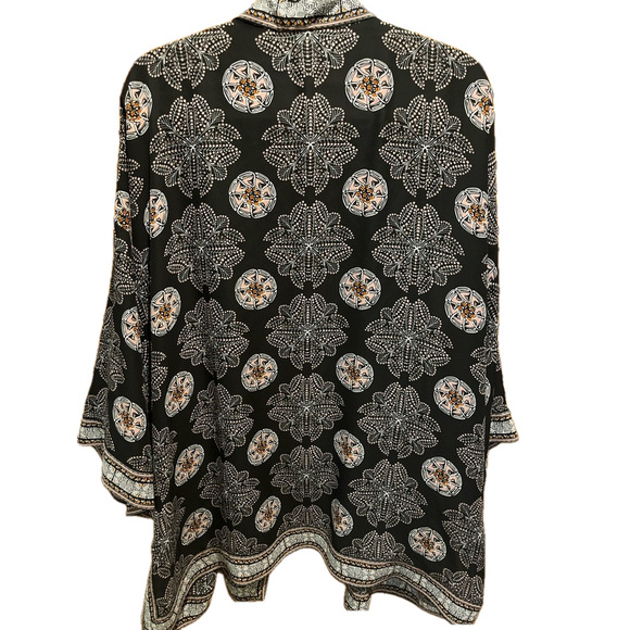 Max Studio Black and White Patterned Kimono Top. Size 3X NWT - Picture 6 of 6